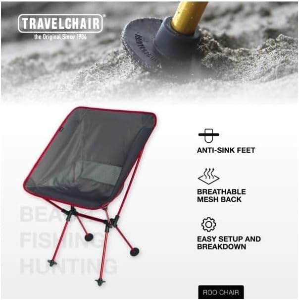 Maykoosh Camping Chair - Portable Folding Chair with High Back &amp Aluminum Frame
