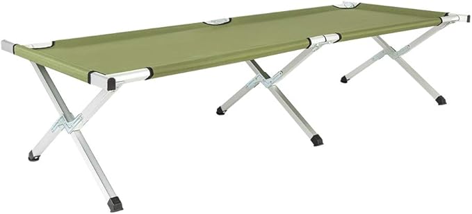 Outdoor Camping Cot Folding Lightweight Bed Portable Camping Cot with Carry Bag for Adults Hiking Hunting Traveling