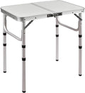 RedSwing 2ft Folding Camping TableSmall Portable Pinic Table Adjustable Height Lightweight Aluminum Camping Table for Outdoor Indoor Hiking Camp