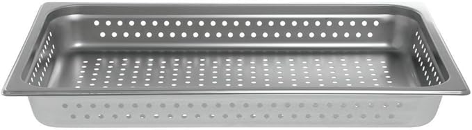 HUBERT Steam Table Pan Hotel Pan Full Size Perforated Stainless Steel- 2 1/2 D