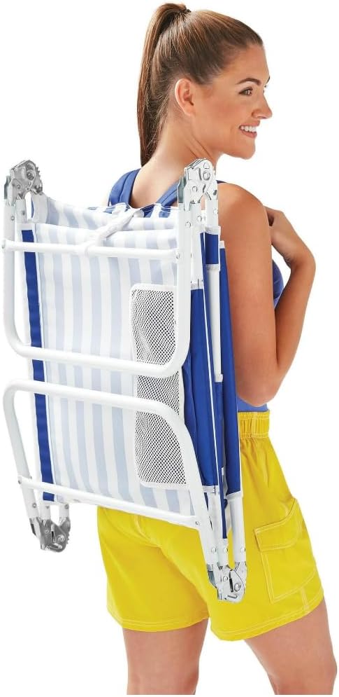 Face Down Beach Lounger Backpack Portable Beach Chair