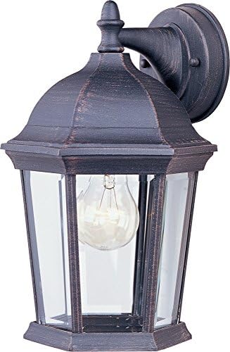 Maxim Cast-One Light Outdoor Wall Mount in Early American Style-8 Inches Wide by 12 inches high-Pewter Finish