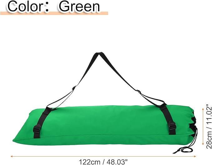 HARFINGTON Camping Chair Replacement Bag 48 Folding Chair Carry Bag Oxford Cloth Storage Tent Bag with Shoulder Strap for Travel Outdoor Camping Sports Green
