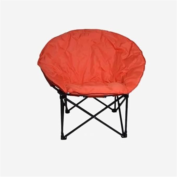 Folding ChairFishing Chair Moon Chair Portable Fishing and Camping Chair Folding Hiking Chair Recreational Chair Beach Chair(Red)