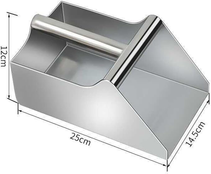Ergonomic 304 Stainless Steel Kitchen Scoops Shovel for Candy Flour Serving Home Restaurant Camping Use Heavy Duty Candy Flour Scooper