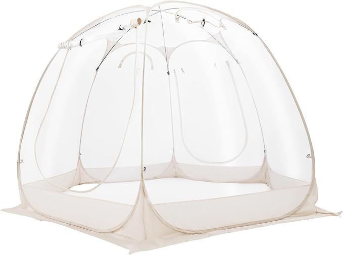 Clear Camping Tent for 2-4 People Easy Setup Clear Bubble Tent with Floor Mat utdoor Winter Tent with Carrying Bag Garden Igloo Dome Tents Camping Shelter for Sports Watching