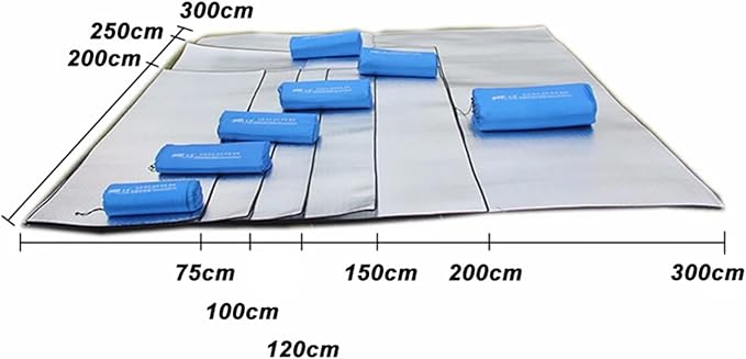 Aluminium Sleeping Mat Aluminum Foil Pad Outdoor Camping Waterproof Tent Footprint Portable Lightweight Sleeping