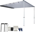 DANCHEL OUTDOOR Car Awning 6.5x8.2ft Roof Rack Pull-Out Sun Shelter Canopy Waterproof 4x4 Vehicle Side Overland Awning Camping Gray