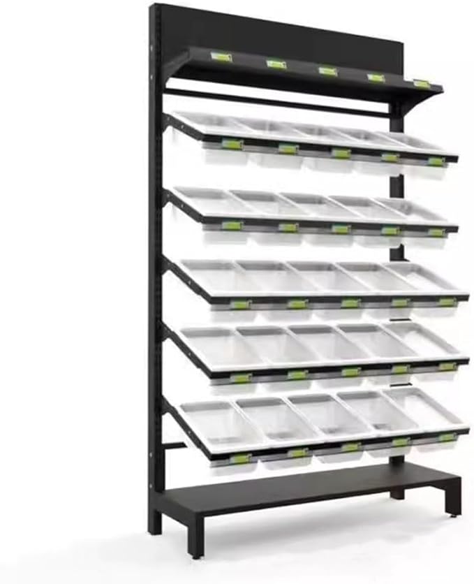 Store Display Rack Wall Mounted Storage Rack Supermarket Convenience StoreSupermarket Vegetable &amp Fruit Storage Rack - Retail Display Shelf for Kitchen Pantry &amp Supermarket - Durable Shelv