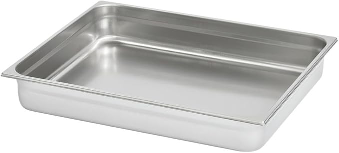 Vollrath 22 Gauge Stainless Steel 2/1 Double Wide Steam Table Pan - 25 5/8L x 20 7/8W x 4D