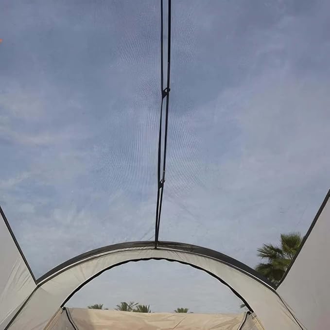 Spacious 6-8 Person Waterproof Camping Tent with Three Rooms