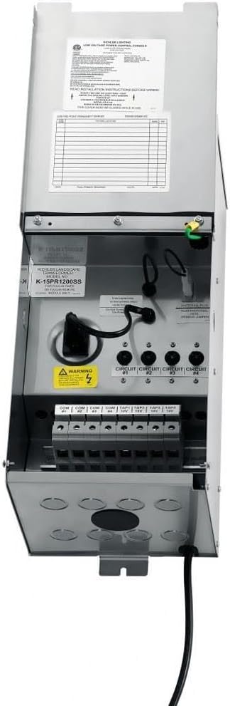 Kichler Pro Series Transformer 1200W in Stainless Steel Outdoor Lighting Power Supply 15PR1200SS
