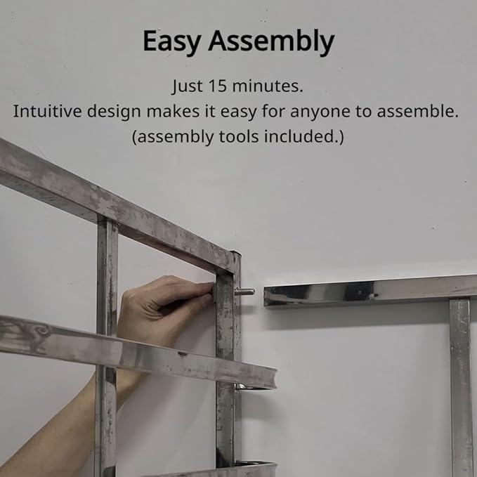 6-Tier Sheet Pan Rack for 16 x 24 Pans Compatible with Electrolux Ovens for Bakery and Restaurant Use