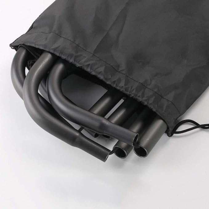 Portable Folding Camping Stool with Storage Mesh Pocket Compact &amp Lightweight Ideal for Outdoor Activities - 31x36x40CM