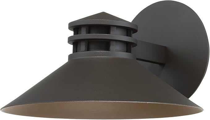 WAC Lighting dweLED Sodor 10in LED Indoor and Outdoor Wall Light 3000K in Bronze