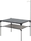 Portable Aluminum Alloy Folding Picnic Table for Outdoor Camping Lightweight and Rain Proof Detachable Design Ideal for Picnics Fishing and Beer Drinking Foldable camping table Wilderness cam