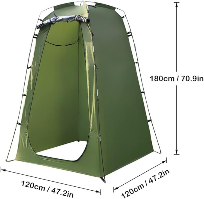 Lixada Outdoor 6FT Quick Set Up Privacy Tent Toilet Camp Shower Portable Changing Room for Camping Shower Biking Toilet Beach