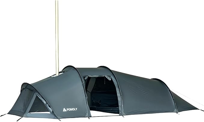 POMOLY Openvista 2 Camping Hot Tent Tunnel Tent 2P