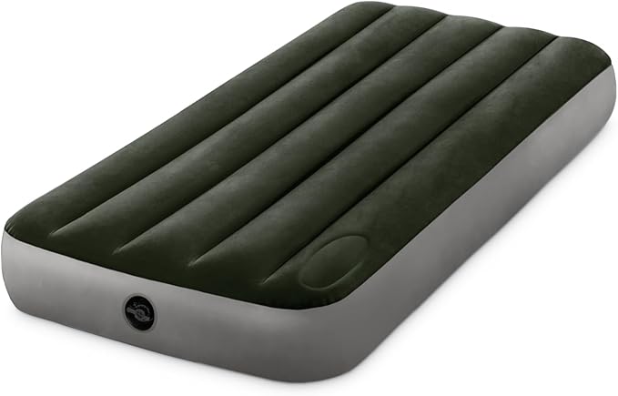 Intex 64760 Downey Air Bed with Foot Pump 29.9 x 75.8 x 9.8 inches (76 x 191 x 25 cm) Double