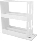 Sliding Rack Large Capacity Nonslip Bottom Pull Out Rotating Rack for Kitchen Supplies or Home Items Plastic