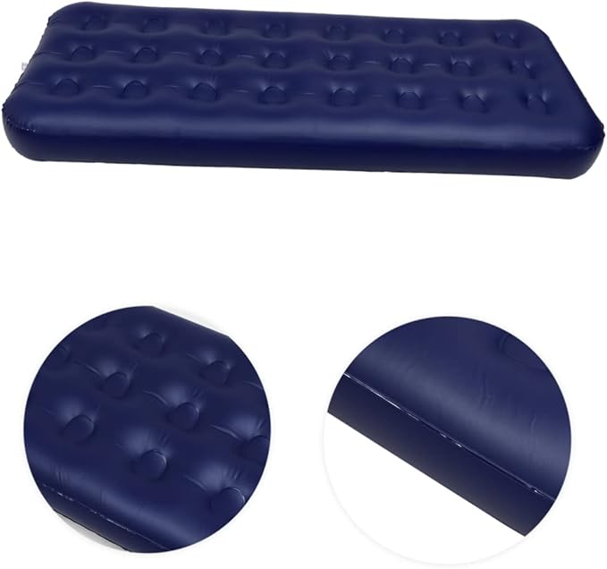 GALPADA 1Pc Single Inflatable Camping Mattress Portable Foldable Air Bed Pad for Outdoor Use Durable Material Leak for Picnics Hiking