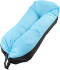 Inflatable Lounger Oxford Portable Inflatable Sofa Inflatable Couch for Camping Inflatable Beach Chair for Adults 2.3x6.1x1.7ft