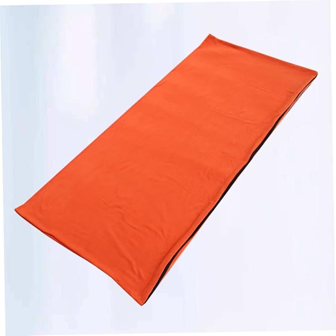 Fleece for Adults Comfortable Outdoor Camping Gear with Opening Compact Storage Bag Linkable Design for Hiking Travel Orange