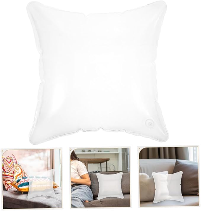 MERRYHAPY Inflatable Travel Pillow Lightweight Blow Up Camping Pillow Lumbar Support Cushion for Hiking and Outdoor Use Easy to Carry and Fold
