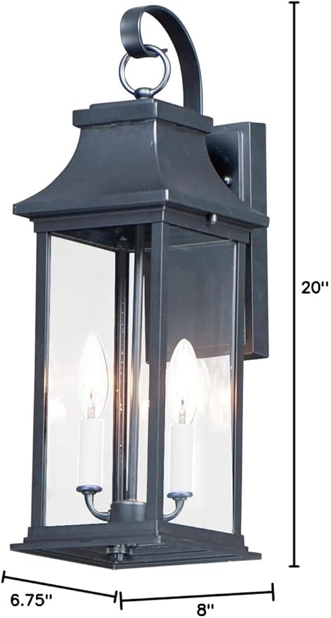 Maxim Vicksburg - 2 Light Medium Outdoor Wall Sconce