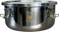 Food Safe 304 Stainless Steel 1 Gallon (5L) Container Bucket with Clamps and Air-Tight Lid with Silicone Gasket