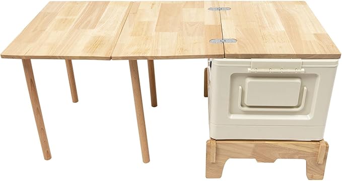 Camping Kitchen Table Folding Portable Outdoor Cook Station Folding Camping Table with 11.89 Gal Storage for Hiking Fishing Gardens