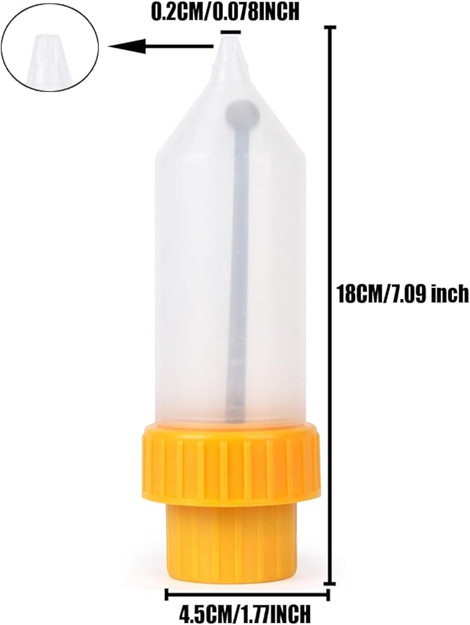 Reusable Sauce Control Nozzle Dispenser - BPA-Free Silicone Precise Pouring for Ketchup/Mayo/Mustard (Home &amp Kitchen Use)