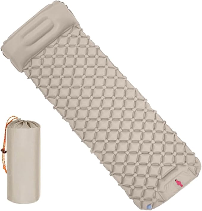 Outdoor Inflatable Mattress Light Weight Hiking Sleep Pad with Pillow Travel Mat Folding Bed for Travel Hiking Mat Folding Bed