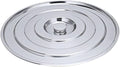 Stainless Steel Pan Lid Cookware Part Heat Resistant Easy Clean Skillet Lid Stockpot Cover for BBQ Buffet Picnics Outdoor 45cm Inner Diameter