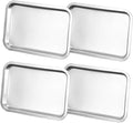 Ciieeo 4pcs Stainless Steel Plates for Boys and Girls Boy Girl Dinner Dish Suction Plate for Mealtime Easy to