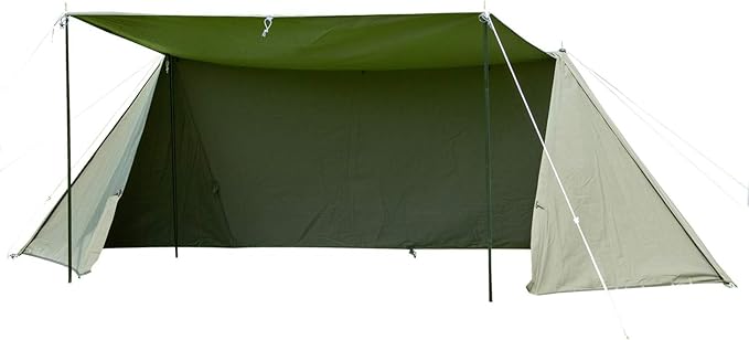 Hot Tent Canvas Tent Single Person Tent 4 Season Tent Camping Shelter Survival Tent Motorcycle Tent Military Tent Army Tent Hunting Tent Bushcraft Tent Inner Tent Included
