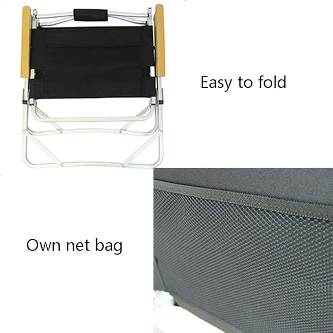 New Beach Chair Aluminum Alloy Low Chair Outdoor Leisure Camping Chair Folding Fishing Chair Portable Camping Chair Portable Chair for Camping Expedition Ergonomic Camping Chair