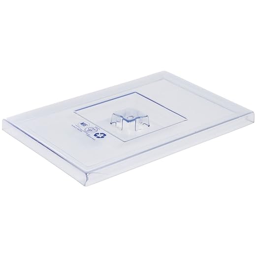 5 1/4 and 12 gal Clear Plastic Replacement Ingredient Bin Lid - 14 3/4L x 9 1/2W x 1H