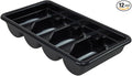Quantum Storage Systems FSB-20113BK Bussing Tub 20-7/16 W x 11-3/8 D x 3-3/4 H Polypropylene Black NSF