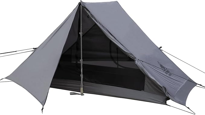OneTigris HILLRIDGE Backpacking Tent Waterproof Windproof 2 Person Tent 20D SIL-Coated Nylon Single Layer Ultralight 3 Season Tent for Camping Hiking Canoeing Travel