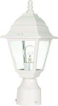 Nuvo Lighting 60/546 Traditional One Light Post Mount from Briton collection in White finish