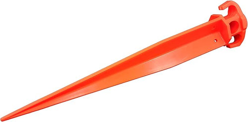 16 12 PCS Tent Pegs Garden Stakes Durable and Strong Plastic Tent Stakes for Beach Mat Camping Hiking Garden Landscape Stakes Orange Stakes UV Resistant