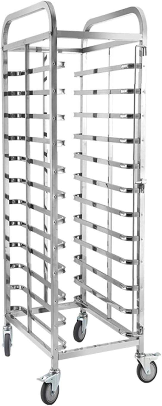 Quick Rack for Baking PansHeavy Duty Commercial Bread Pan Rack - 12 Layer Baking Cart for Bakeries Restaurants &amp Catering (150x62x46cm) - Mobile Speed Rack for Efficient Baking Storage