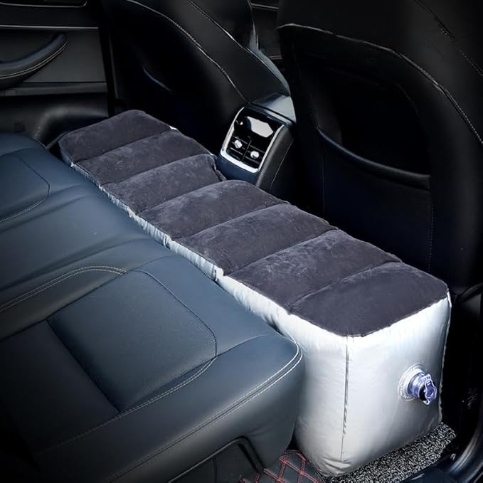Inflatable Car Air Mattress Back Seat Bed for Toyota Prius Plug-in Hybrid 2025 Back Seat Gap Pad Mattress Camping Air Couch for Sleeping Travel Rest133x30x40cm