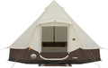CORE 6 Person Bell Tent with LED Lights | Spacious Family Lighted Tent with Carry Bag for Camping Glamping and Backyard Adventures