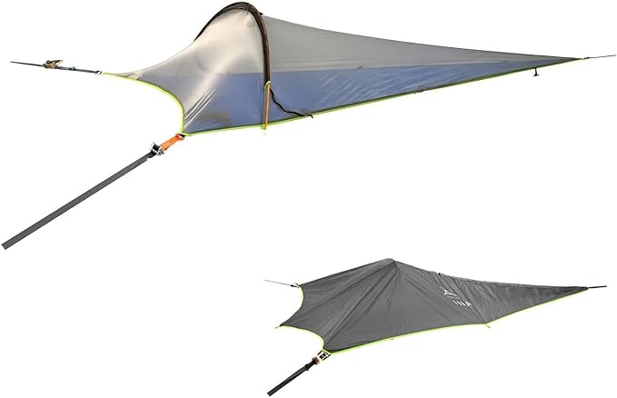 Tentsile UNA V3 Solo Tree Tent Hammock 1-Person Capacity Anti-Roll System Ratchet and Straps Included Portable Tree House Shelter Designed in The UK