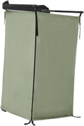 Vehicle Side Shower Tent Shower Room Toilet Stall Restroom Privacy Shelter Bathroom for Van Automotive Outside Beach Travel Dark Green