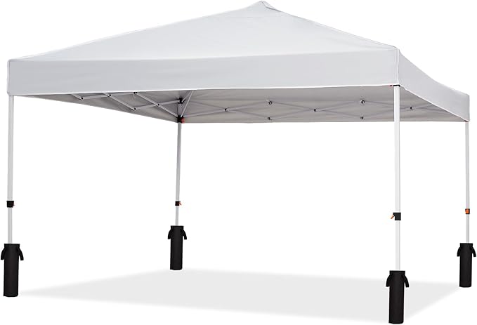 CABIHOME Quick Setup Pop Up Canopy Tent 10x10ft – Waterproof Outdoor Gazebo Shelter with Mesh Sidewalls &amp Mosquito Netting Portable Folding Tent for Camping Patio Backyard Events