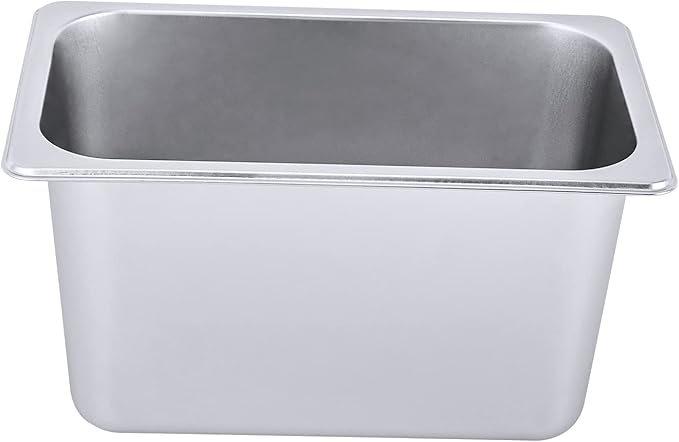 6 Pack 1/4 Size Stainless Steel Steam Hotel Pan 10.4x6.3x6in Steam Table Pan Food Service Pan for Party Kitchen Restaurant Hotel