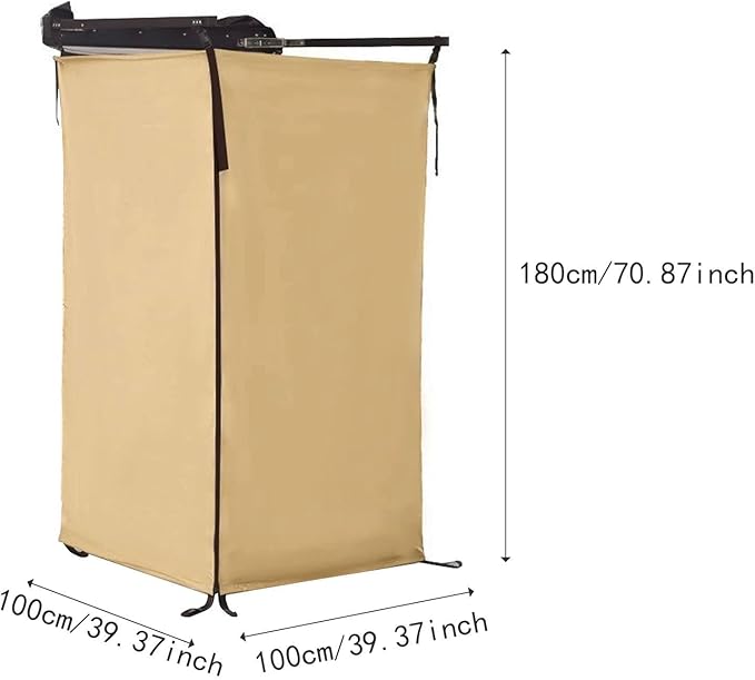 Vehicle Side Shower Tent Privacy Shelter Bathroom Overland Toilet Stall Changing Dressing Room for Tailgate Restroom Travel